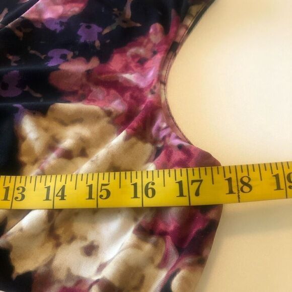 Lauren Ralph Lauren V Neck Empire Waist Floral Sheath Dress Career, Wedding Gues - Picture 13 of 16